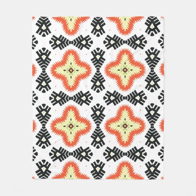 Bright Carpet: Ethnic Aztec Ornament Fleecefilt (Framsidan)
