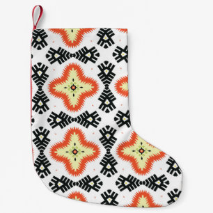 Bright Carpet: Ethnic Aztec Ornament Liten Julstrumpa