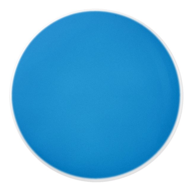 Bright Cerulean Blue med Grainy Struktur Knopp (Framsidan)