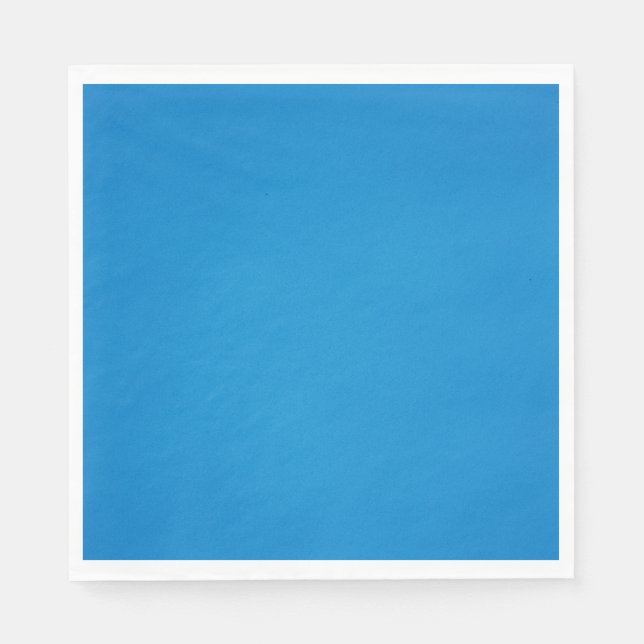 Bright Cerulean Blue med Grainy Struktur Pappersservett (Framsidan)