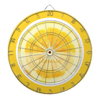 BRIGHT CHEERFUL SUNSHINE GULT LEMON CITRUS FRUKT DARTTAVLA