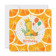 Bright Citrus First Birthday
