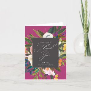 Bright Citrus Flowers   Merlot Tack Kort