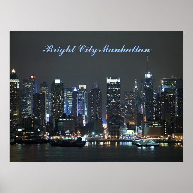 Bright City Manhattan Poster (Framsidan)