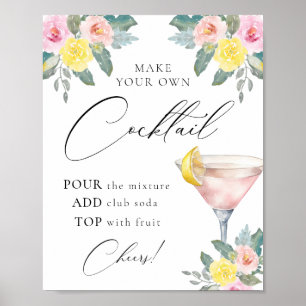 Bright Cocktail Pub Poster
