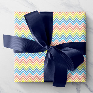 Bright Colorful Chevron Presentpapper