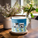 Bright Colorful Chevrons Instagram Photo Collage Espressomugg<br><div class="desc">Ett underbart sätt att visning dina fyrkantiga foton från onlinen. En roligt zig zag rand-design framhäver bilder.</div>