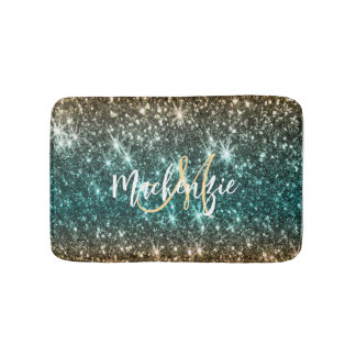 Bright Colorful Glitter Badrumsmatta