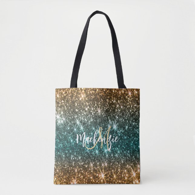Bright Colorful Glitter Tygkasse (Framsida)