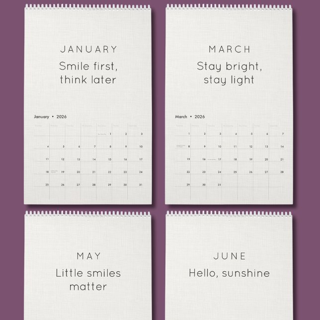 Bright & Colorful Inspiration Wall Calendar Kalender (Skapare uppladdad)