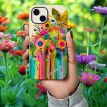 Bright Colorful Modern Blommigt<br><div class="desc">Fallväska för färgstark Blommigt |Denna djärva och moderna blommigt är minst sagt att öga fångar. Den ljusa, glada färgen drar öga och får dig att le! Det kan vara personlig med ett namn i nedre högernas hörn. Om du inte vill ha ett namn tar du bara bort texten från mallområdet....</div>