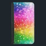 Bright Colorful Modern Bokeh Glitter Samsung Galaxy S5 Plånboksfodral<br><div class="desc">Coola ljusa regnbåge färg det moderna trendiget vid glitter mönster.</div>