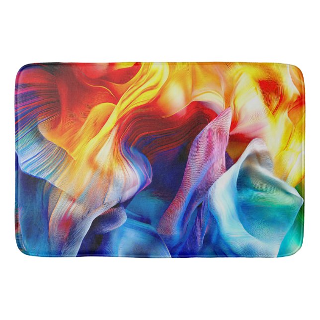 Bright Colorful Mönster Badrumsmatta (Framsidan)