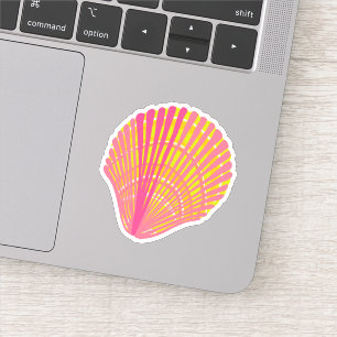 Bright Colorful Seashell Klistermärken