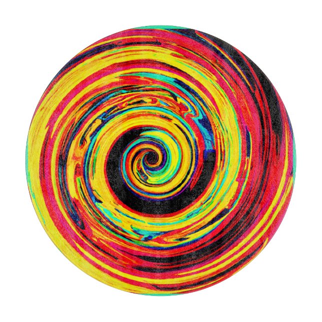 Bright Colorful Spiral Mönster (Framsidan)