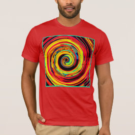 Bright Colorful Spiral Mönster T Shirt