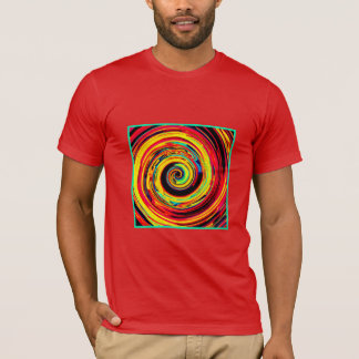 Bright Colorful Spiral Mönster T Shirt