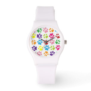 Bright Colorful Tass avtryck Mönster Armbandsur