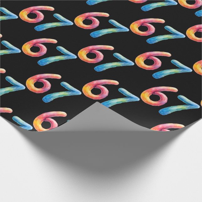 Bright Colors 67 No Meaning Whatsoever Black  Presentpapper (Hörn)