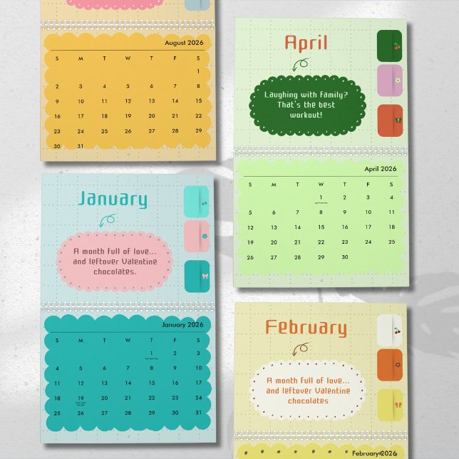 Bright Colors & Cheerful Inspiration Calendar Kalender (Skapare uppladdad)