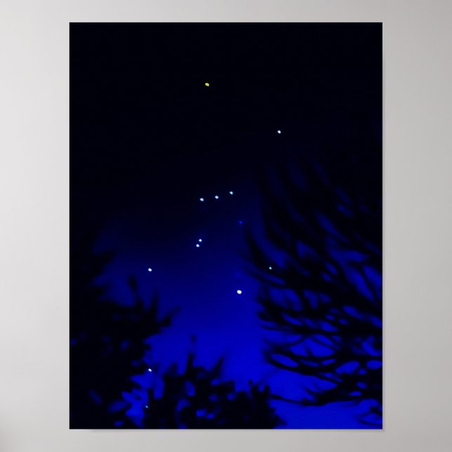 Bright Constellation of Orion with Betelgeuse Star Poster (Framsidan)