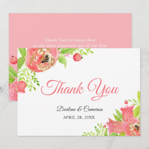 Bright Coral Rosa Botanical Garden Tack Kort