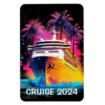 Bright Cruise Frakt med Handflatan Träd Magnet