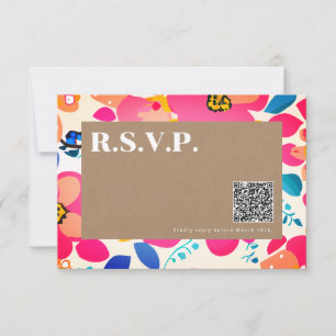 Bright Cutouts Bröllop QR-kod OSA Kort