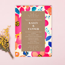 Bright Cutouts Cardstock Abstrakt Bröllop