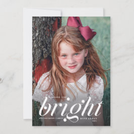 Bright Dagar före dagens moderna julfoto Julkort