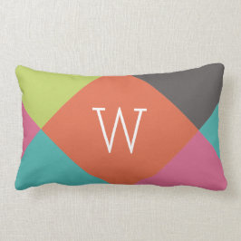 Bright Diamonds Monogram Lumbarkudde