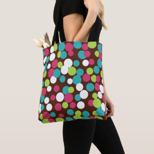 Bright Dots Travel Summer Beach Bag Tote Tygkasse