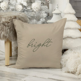 Bright ・ Elegant Minimal Beige Velvet-jul Kudde