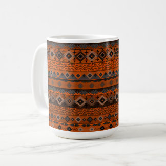 Bright ethnic striped pattern. kaffemugg