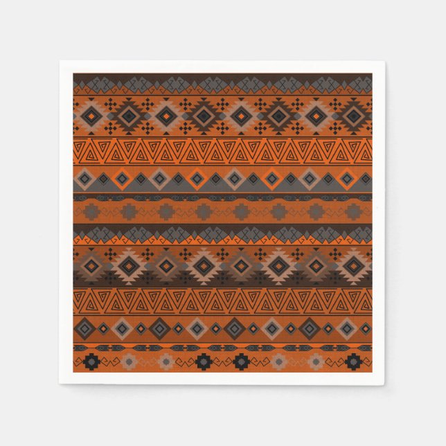 Bright ethnic striped pattern. pappersservett (Framsidan)