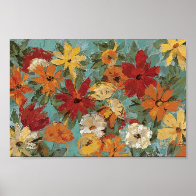 Bright Expressive Garden Poster (Framsidan)