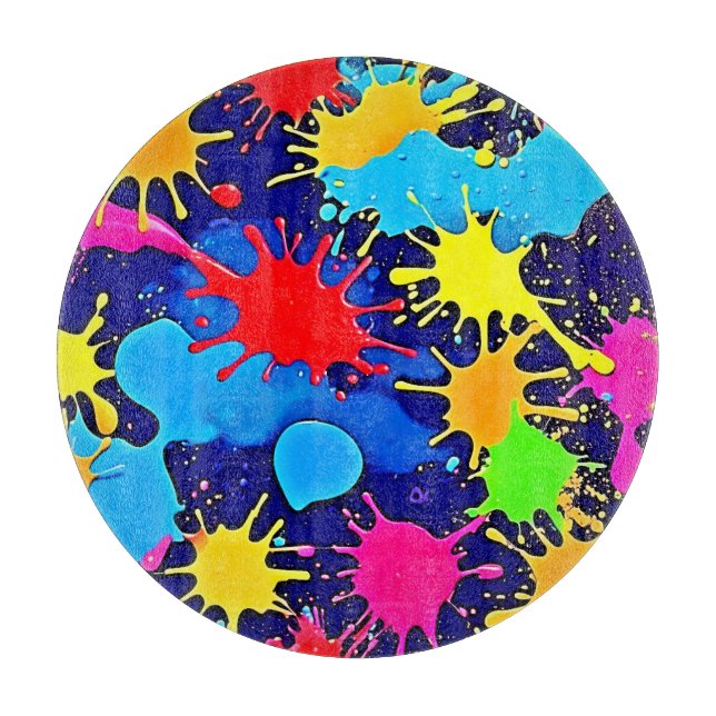 Bright Färg Splatter (Framsidan)