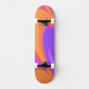 Bright Färg Swirl Mini Skateboard Bräda 18,5 Cm