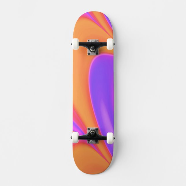 Bright Färg Swirl Mini Skateboard Bräda 18,5 Cm (Framsida)