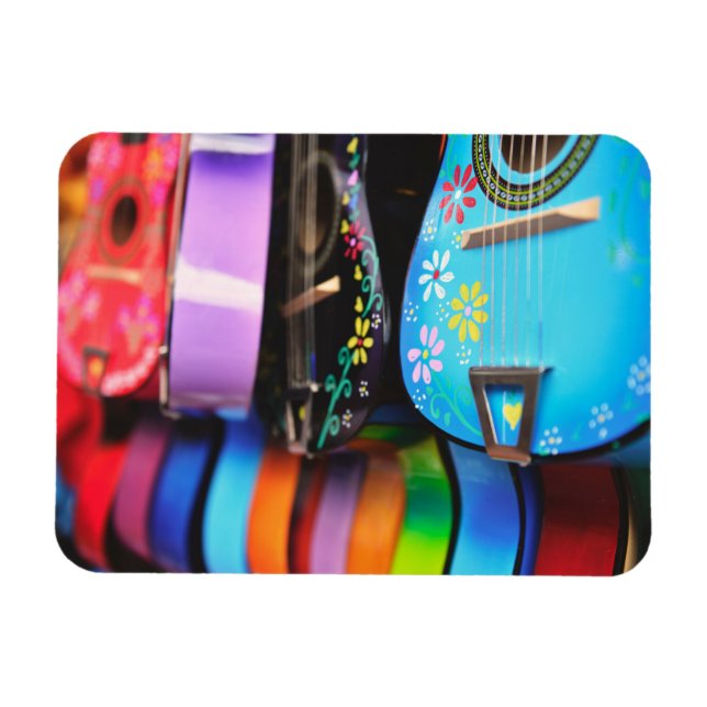 Bright Festive Musical Guitars Magnet (Horisontell)
