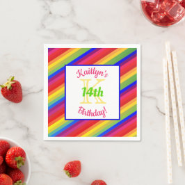 Bright Fiesta Rand | Pappra Party Napkin Pappersservett