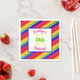 Bright Fiesta Rand Pappra Party Napkin Pappersservett