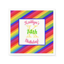 Bright Fiesta Rand | Pappra Party Napkin