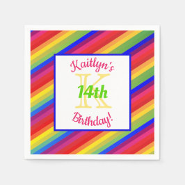 Bright Fiesta Rand | Pappra Party Napkin Pappersservett