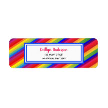 Bright Fiesta Rand | Returadressetikett