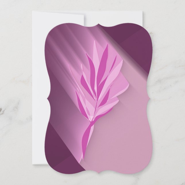 Bright flower. kort (Framsida)