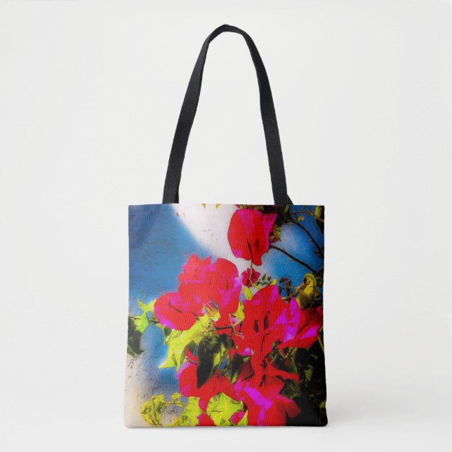 Bright Flowers Tote Tygkasse (Framsida)