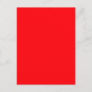 Bright Fluorescent Red Neon Vykort
