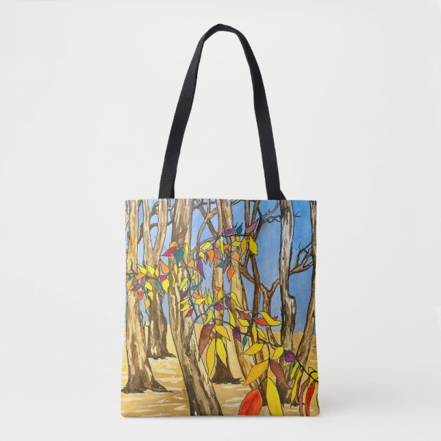 Bright Forest Tote Bag Tygkasse (Framsida)