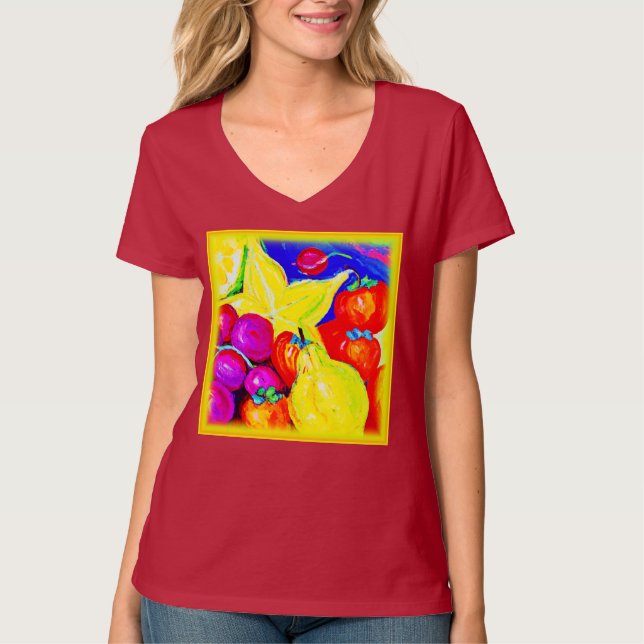 Bright Fruits and Stellar Himlar. Köp nu T Shirt (Framsida)